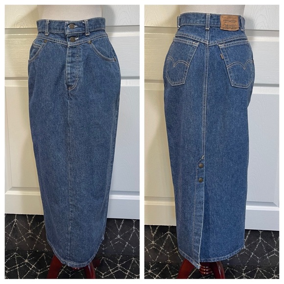 Levi's Dresses & Skirts - Vintage Levi’s denim jean skirt